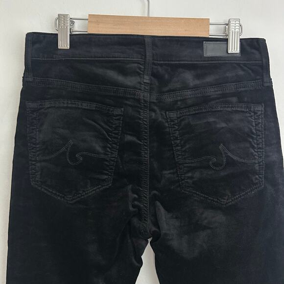 Adriano Goldschmied Women's Farrah Skinny High Rise Black Velvet Pants 27 NWOT - Picture 6 of 9